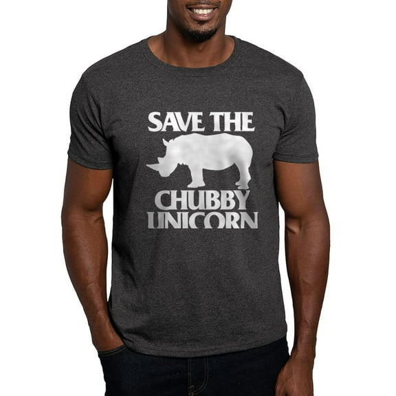 CafePress - Save The Chubby Unicorn Dark T Shirt - Men's Classic Graphic Cotton T-Shirt