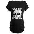 thumbnail image 1 of CafePress - Save The Chubby Unicorn Maternity Dark T Shirt - Maternity Dark T-Shirt, 1 of 3
