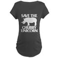 thumbnail image 1 of CafePress - Save The Chubby Unicorn Maternity Dark T Shirt - Maternity Dark T-Shirt, 1 of 3