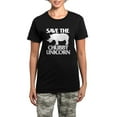 thumbnail image 1 of CafePress - Save The Chubby Unicorn Women's Dark Pajamas - Women's Short Sleeve Print T-Shirt and Pants Dark Cotton Pajama Set, 1 of 7