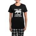 thumbnail image 1 of CafePress - Save The Chubby Unicorn Women's Dark Pajamas - Women's Short Sleeve Print T-Shirt and Pants Dark Cotton Pajama Set, 1 of 7