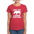 thumbnail image 1 of CafePress - Save The Chubby Unicorn Women's Dark T Shirt - Women's Traditional Fit Dark T-Shirt, 1 of 4