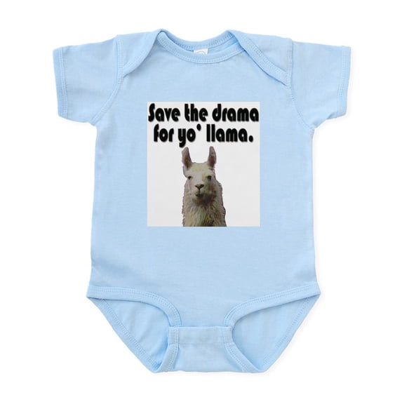 CafePress - Save The Drama For Yo' Llama Infant Creeper - Baby Light Bodysuit, Size Newborn - 24 Months