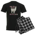 thumbnail image 1 of CafePress - Save The Drama For Yo Llama Men's Dark Pajamas - Men's Dark Loose Fit Cotton Pajama Set, 1 of 7