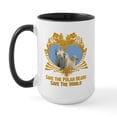 thumbnail image 1 of CafePress - Save The Polar Bears Large Mug - 15 oz Ceramic Large White Novelty Mug, 1 of 4