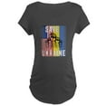 thumbnail image 1 of CafePress - Save Ukraine! America Supports U Maternity T Shirt - Maternity Dark T-Shirt, 1 of 3