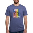 thumbnail image 1 of CafePress - Save Ukraine! America Supports Ukraine T Shirt - Mens Tri-blend T-Shirt, 1 of 4