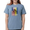 thumbnail image 1 of CafePress - Save Ukraine! America Supports Ukraine T Shirt - Womens Comfort Colors® Shirt, 1 of 1