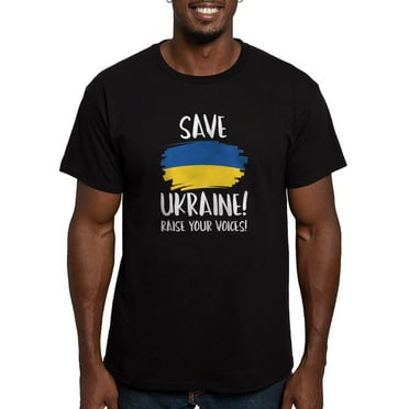 CafePress - Save Ukraine Raise Your Voices Men's Fitted T Shir - Men's Fitted T-Shirt