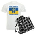 thumbnail image 1 of CafePress - Save Ukraine Raise Your Voices Men's Light Pajamas - Men's Light Loose Fit Cotton Pajama Set, 1 of 7