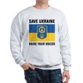 thumbnail image 1 of CafePress - Save Ukraine Raise Your Voices Sweatshirt - Crew Neck Sweatshirt, 1 of 4