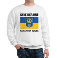 thumbnail image 1 of CafePress - Save Ukraine Raise Your Voices Sweatshirt - Crew Neck Sweatshirt, 1 of 4