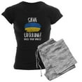 thumbnail image 1 of CafePress - Save Ukraine Raise Your Voices Women's Dark Pajama - Women's Short Sleeve Print T-Shirt and Pants Dark Cotton Pajama Set, 1 of 7