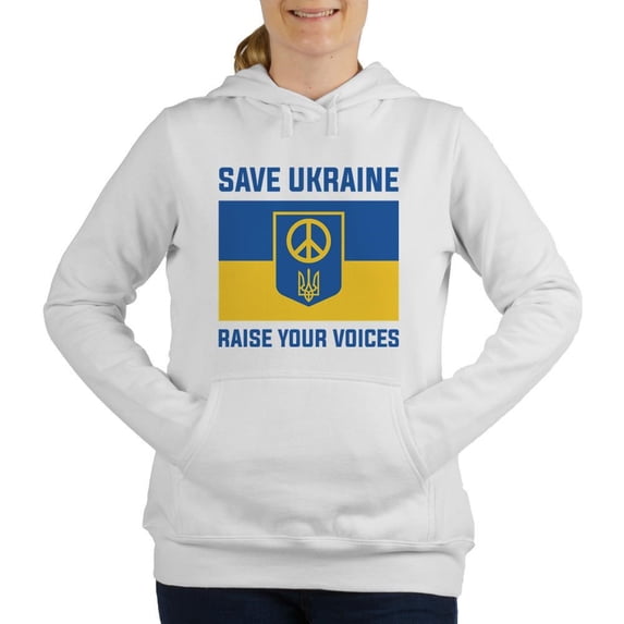 CafePress - Save Ukraine Raise Your Voices Women's Hooded Swea - Women's Hooded Sweatshirt