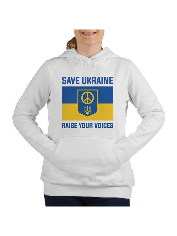 - Save Ukraine Raise Your Voices Women's Hooded Swea - Women's Hooded Sweatshirt