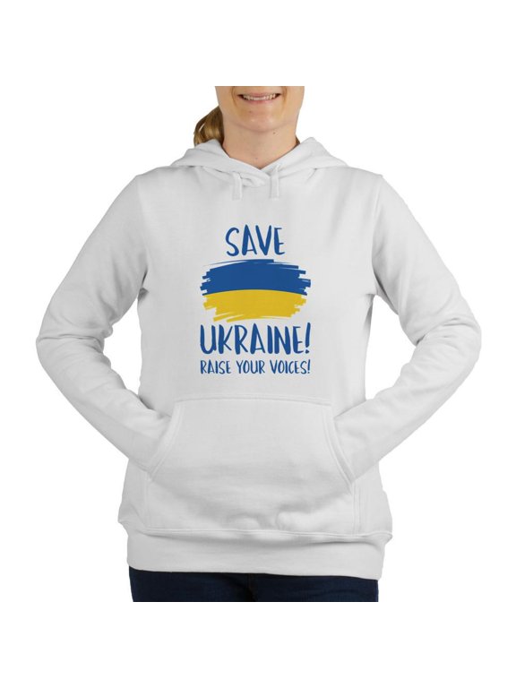 - Save Ukraine Raise Your Voices Women's Hooded Swea - Women's Hooded Sweatshirt