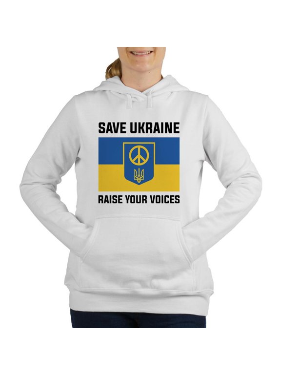 - Save Ukraine Raise Your Voices Women's Hooded Swea - Women's Hooded Sweatshirt