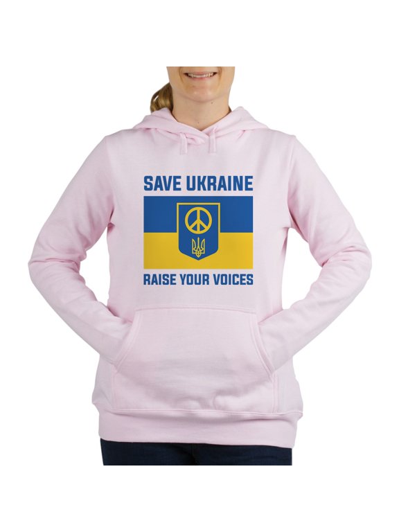 - Save Ukraine Raise Your Voices Women's Hooded Swea - Women's Hooded Sweatshirt