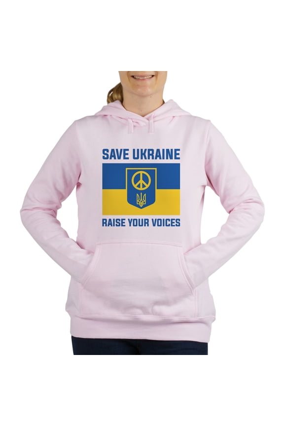 - Save Ukraine Raise Your Voices Women's Hooded Swea - Women's Hooded Sweatshirt