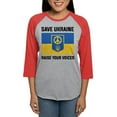 thumbnail image 1 of CafePress - Save Ukraine Raise Your Voices - Womens Baseball Tee, 1 of 4