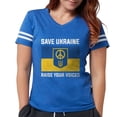 thumbnail image 1 of CafePress - Save Ukraine Raise Your Voices Womens Football Shi - Womens Football Shirt, 1 of 4