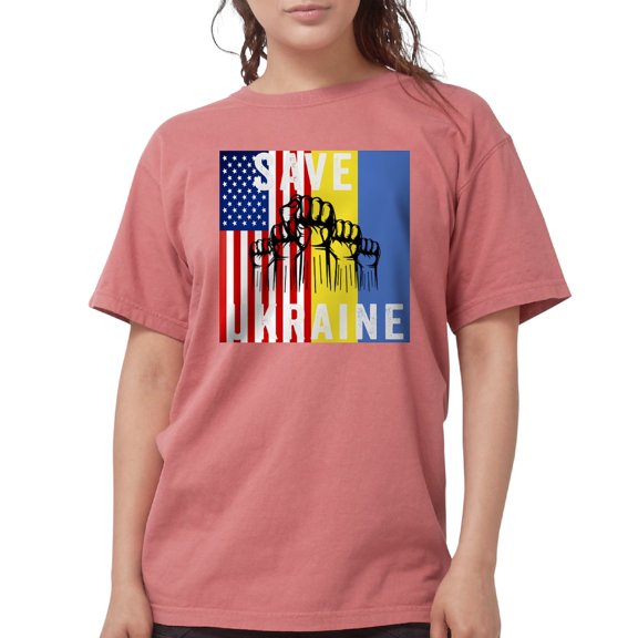 CafePress - Save Ukraine Stop War T Shirt - Womens Comfort Colors® Shirt