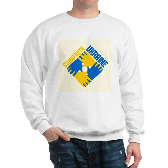CafePress - Save Ukraine Sweatshirt - Crew Neck Sweatshirt