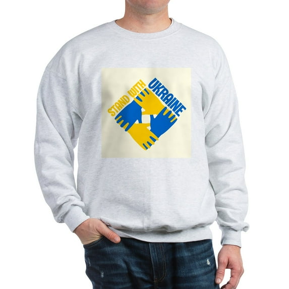 CafePress - Save Ukraine Sweatshirt - Crew Neck Sweatshirt