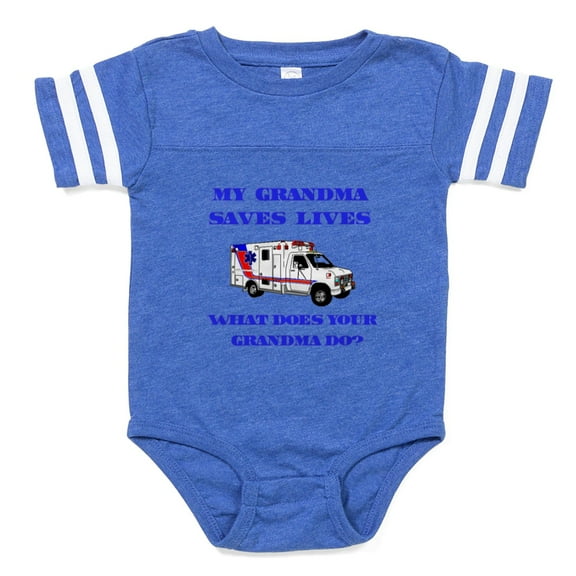 CafePress - Saveslivesambulancegrandma - Cute Infant Baby Football Bodysuit