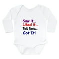 thumbnail image 1 of CafePress - Saw It, Liked It, Told Nona, Got It! Body Suit - Long Sleeve Cotton Baby Bodysuit, 1 of 4