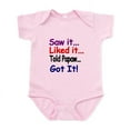 thumbnail image 1 of CafePress - Saw It, Liked It, Told Papaw, Got It! Body Suit - Baby Light Bodysuit, Size Newborn - 24 Months, 1 of 4
