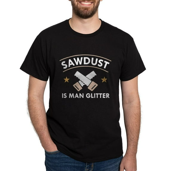 CafePress - Sawdust Dark T Shirt - Men's Classic Graphic Cotton T-Shirt