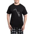 thumbnail image 1 of CafePress - Saxophone Pajamas - Men's Dark Loose Fit Cotton Pajama Set, 1 of 7