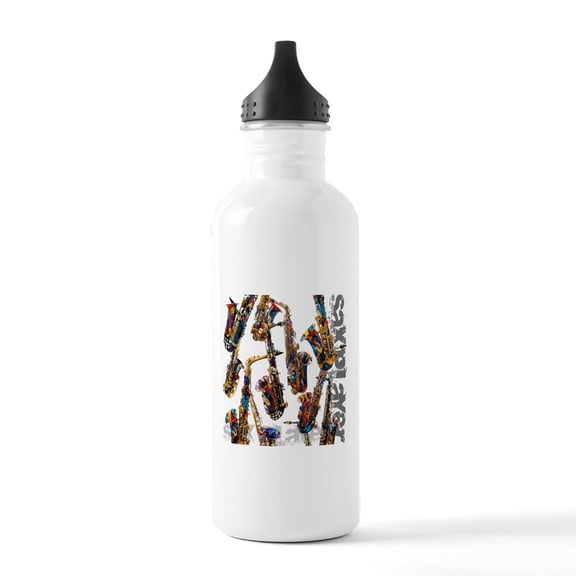 CafePress - Saxophone Player Music Stainless Water Bottle 1 - Stainless Steel Water Bottle, Sports Bottle, 1.0L