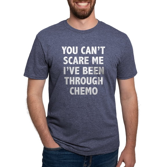 CafePress - Scaretroughchemo1b T Shirt - Mens Tri-blend T-Shirt