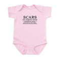 thumbnail image 1 of CafePress - Scars Original Tattoo Dirt Bike Motocross Funny Bo - Baby Light Bodysuit, Size Newborn - 24 Months, 1 of 4