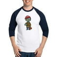 thumbnail image 1 of CafePress - Scary Zombie T Shirt - Cotton Baseball Jersey, 3/4 Raglan Sleeve Shirt, 1 of 4