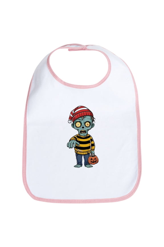 - Scary Zombie T Shirt - Cute Cotton Cloth Baby Bib, Toddler Bib