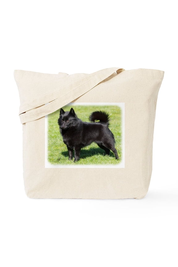 - Schipperke AF071D 355 Tote Bag - Unisex Canvas Tote Bag, Beige, 1-Piece