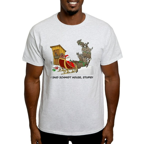 CafePress - Schmidt House Cartoon Christmas Light T Shirt - Men's Classic Graphic T-Shirt