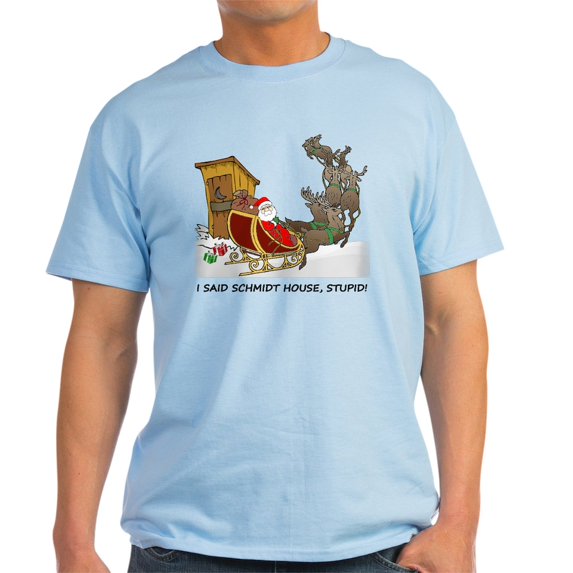 CafePress - Schmidt House Cartoon Christmas Light T Shirt - Men's Classic Graphic T-Shirt