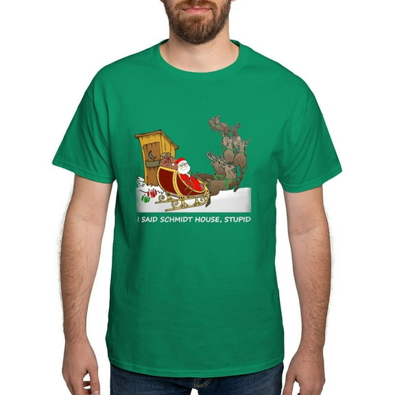 CafePress - Schmidt House Funny Christmas T Shirt - Men's Classic Graphic Cotton T-Shirt