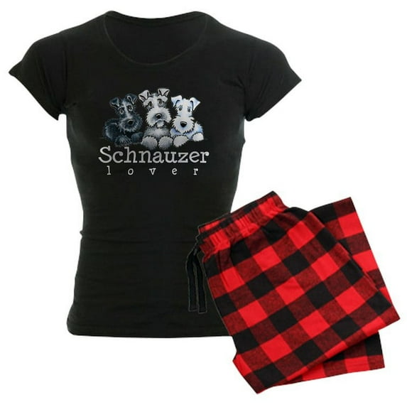 CafePress - Schnauzer Lover 15 Pajamas - Women's Dark Pajamas