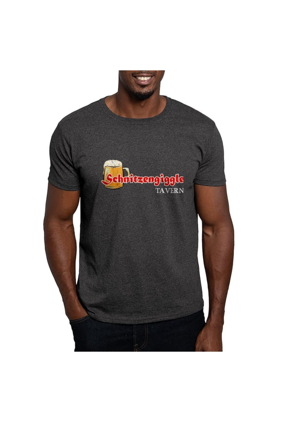 - Schnitzengiggle Tavern Dark T Shirt - Men's Classic Graphic Cotton T-Shirt