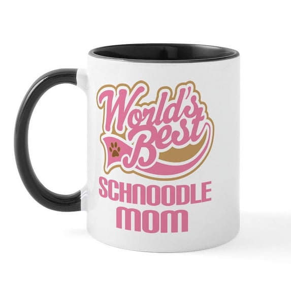 CafePress - Schnoodle Mom Mug - 11 oz Ceramic Mug - Novelty Coffee Tea Cup