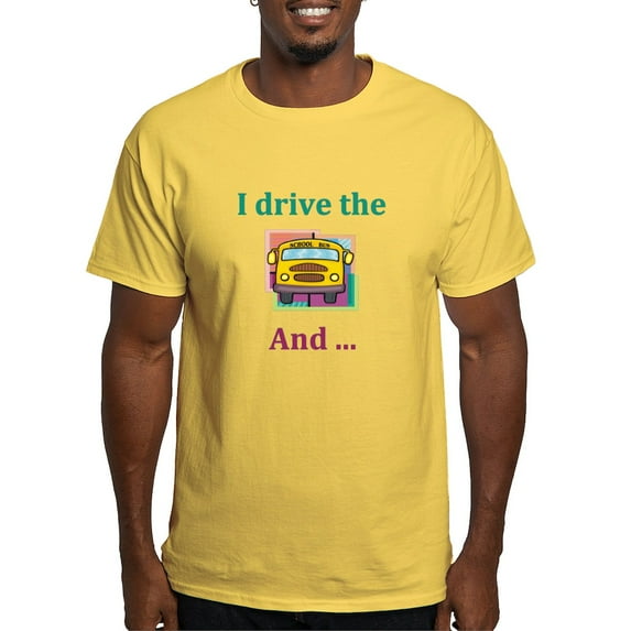CafePress - School Bus Driver Light T Shirt - Men's Classic Graphic T-Shirt