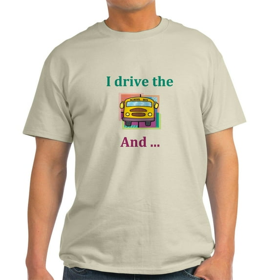 CafePress - School Bus Driver Light T Shirt - Men's Classic Graphic T-Shirt
