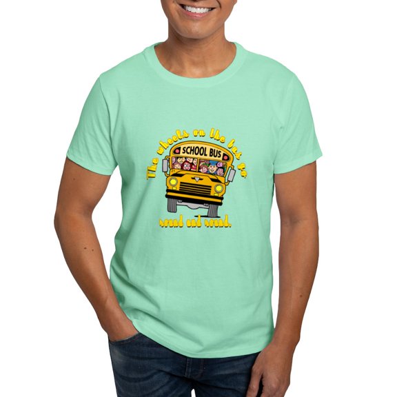 CafePress - School Bus Kids Dark T Shirt - Men's Classic Graphic Cotton T-Shirt