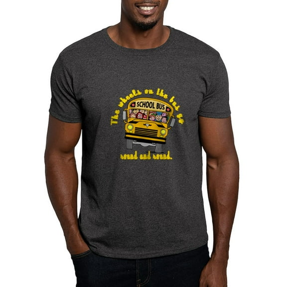 CafePress - School Bus Kids Dark T Shirt - Men's Classic Graphic Cotton T-Shirt