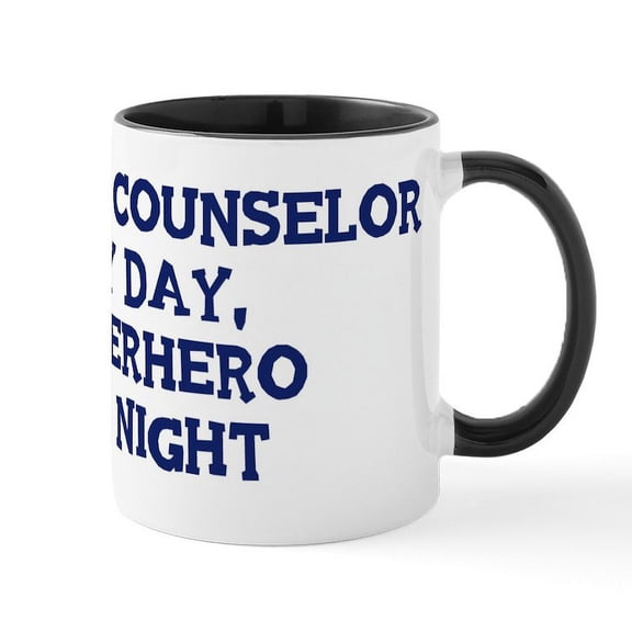 CafePress - School Counselor By Day Mug - 11 oz Ceramic Mug - Novelty Coffee Tea Cup